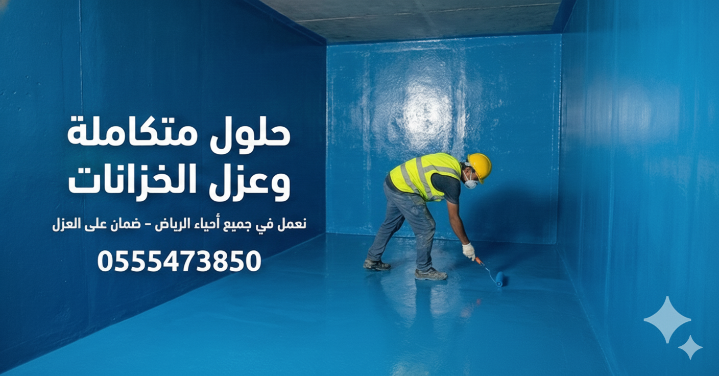 دهان وعزل أرضية الخزان لمنع التسرب